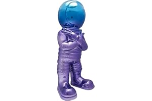 HOME DECO FACTORY, HD0106, Figura de Astronauta chapada Estatua Decorativa Multicolor, diseño único y Moderno, Idea de Regalo Original para Todos los Interiores. Dimensiones: 33 cm de Altura,