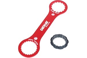 YOLJUN BB Axis Wrench, Aluminum Alloy Bottom Bracket Tool DUB/Tl-FC32 Double-Ended Bottom Bracket BB Spanner TL-FC25/TL-FC24 Adapter Repair Tool for Cycling Riding Equipment