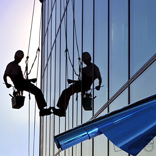 Fenster Spiegelfolie 50 x 152cm blau Tönungsfolie Sonnenschutz Fensterfolie Spion Folie