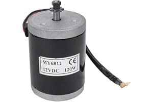 ‎KEENSO E-Bike Permanentmagnet DC-Getriebemotor, MY6812 12V 120W Bürstenmotor Kleiner Hochgeschwindigkeitsbürstenmotor mit Riemenscheibe