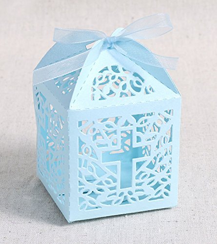 Musuntas 50Tlg.Vogelkäfig-Entwurf Hochzeit Taufe Gastgeschenk Geschenkbox Kartonage Schachtel Tischdeko Bonboniere Box Hochzeit Dekoration Baby Shower Bonboniere Box（style 2)