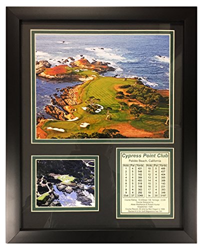 Legends Never Die "Cypress Point Golf Course Foto enmarcada Collage, 11 x 14