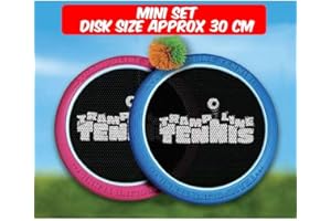 The Happy Puzzle Company Mini Trampoline Tennis Set - 30cm Diameter, Fun and Skill-Building Game for Ages 4+