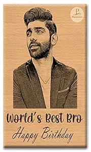 PANKATI Personalized Birthday Present Ideas - Engraved Photo On Wood Plaque (5X4 Inches)