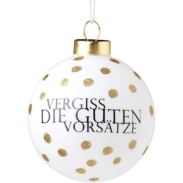 Amazon De Rader Living Lustige Kugel Vergiss Die Guten Vorsatze Dia 8cm