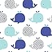 SwaddleMe Premium Muslin Blankets Set (Pack of 4, Blue Whale)