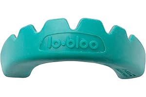 lobloo SLICK Paradenti Professionale Dual Density per sport ad Alto Contatto come MMA, Hockey, Calcio, Rugby. (Medium 10-13yrs, Mint)