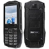 Telephone Portable Incassable, Blackview BV1000 Téléphone Senior avec Grandes Touches, IP68, 3000mAh Power Bank, Lampe de Poche 50M, Doubles Carte SIM, Haut-Parleur de Boîte, Radio FM (Jaune)