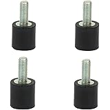 Fafeicy 4 Stück M3 Gummilager, Anti Vibration Silentblock, Auto Boot Spulen, für Luftkompressoren, Dieselmotoren, Wasserpumpe
