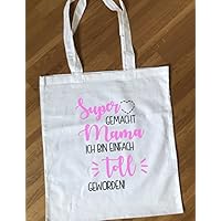 Baumwollbeutel Muttertag Geschenk für die Mama rosa