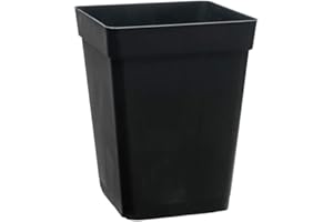 RINTALEN Pot de jardinage carré Noir 15 x 15 x 20 cm (3 l)