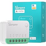 SONOFF Matter MINIR4M WiFi 10A Smart Switch 2-Way, Interruttore intelligente, modalità relè staccabile, WiFi 2.4G, controllo 