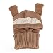 Malloom® 1PC Winter Baby Kids Girls Boys Warm Woolen Coif Hood Scarf Caps Hats (Khaki)