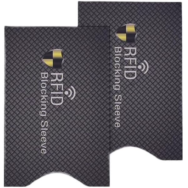 RFID Shielded Card Holder Sleeves EPOSGEAR RFID Blocking Card Sleeves  5  Pack, Anti-Theft Protector For Credit/Debit/ID Cards Secure Card Holder  Sleeves