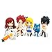 Produktbild Botetrade Nette Fairy Tail 6pcs Mini Action-Figuren-Set mit Natsu Dragneel, Happy, Ezra Scarlet, Grau Fullbuster, Lucy Heartfilia und Pue