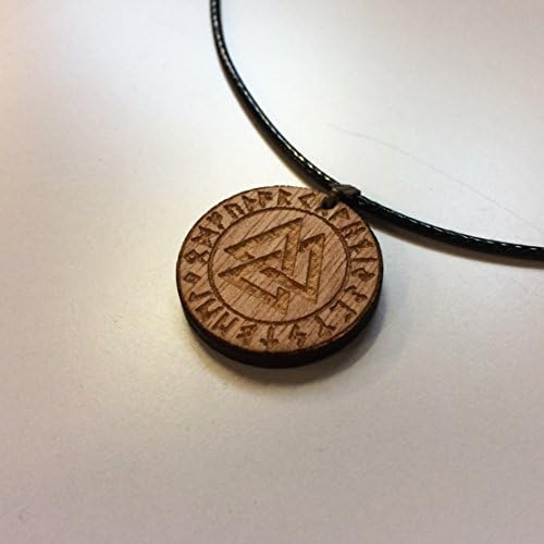 Valknut shield symbol Necklace Mens Unisex Pendant charm viking norse