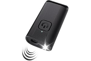 ZUKQVRIVELIG Repelente Ultrasonico LED para Perros, Dispositivo Entrenador 3 En 1 Recargable, Freno a Ladridos, Portátil, Dispositivo de Entrenamiento Canino, Alcance 50 Pies, Uso Indoor/Outdoor (Negro)