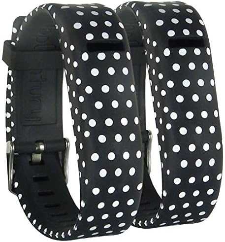 HopCentury Replacement Fitbit Flex Wrist Band Bracelet Strap Adjustable Wristband with Buckle and Secure Sleeve for Fit bit Flex Tracker - Dot Pattern