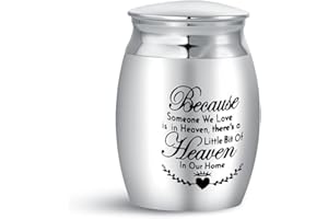 KunBead Jewelry Love Heart Small Cremation Urns for Human Pet Ashes Adult Holder Urn Mini Keepsake Decorative Memorial