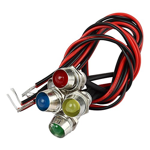 CARCHET® 5 X LED Indicateur Ampoule Lampe Multicolore Pour Voiture Bateau