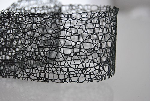 Ribbon Queen Wicked Black Web Ribbon 50mm 2" wide price per 5m Christmas