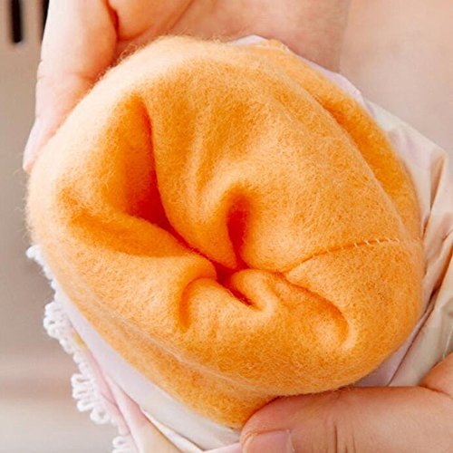 Haosen Winter Blume Hülse Geschirrspülen Handschuhe Synthetischer Gummi mit Beflockung wasserdicht Anti-Rutsch Reinigungs Handschuhe Haushalt Handschuhe Wasserdichte Handschuhe (Violett) - 2