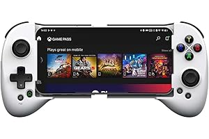 ShanWan Menette téléphone Android/iOS, Menette Smartphone avec Hauteur du Joystick Réglable pour Xbox Cloud Steam Link GeForce NOW MFi Arcade Game (Fig. réactionnaire)
