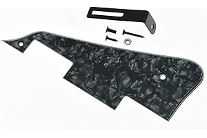 Dopro Black Pearl LP Guitar Pickguard with Black Bracket for Epiphone Les Paul