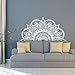 Produktbild Vinyl Wall Decal Half Mandala Wandbild Aufkleber Yoga Lover Geschenk Home Kopfteil Dekor Interior Design Schlafzimmer Decals Art e3 116x57cm