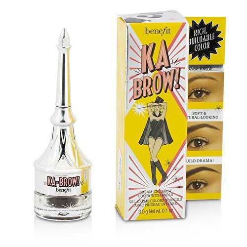 BENEFIT ka-BROW! eyebrow cream-gel colour (05 - deep) cream-gel brow colour with brush 3.0 g Net wt. 0.1 oz. BOXED