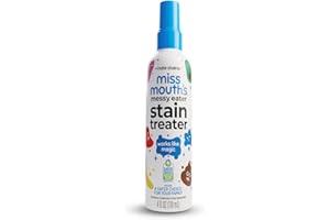 Miss Mouth's Messy Eater Fleckenbehandlungsspray, 120 ml, Fleckenentferner, Neugeborene und Babys, keine chemische Reinigung, Lebensmittel, Fett, Kaffee, Wäsche, Unterwäsche, Stoff