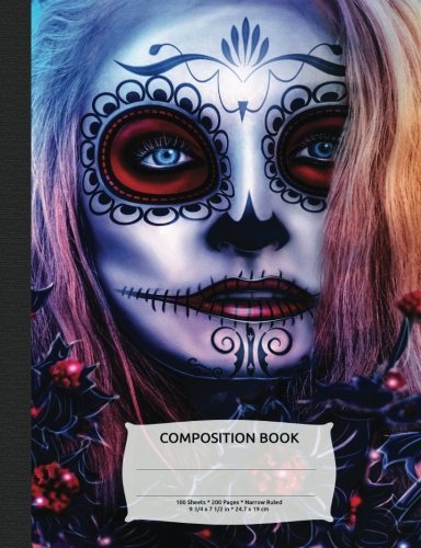 Ghostly Gothic Woman Composition Notebook, Narrow Ruled: Lined Student Exercise Book