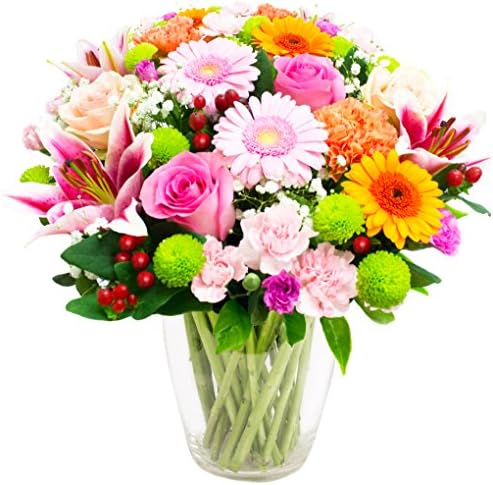 Eden4flowers SUM-MSGD Exclusive Fresh Flowers Midsummer Garden Bouquet - Multi-Colour