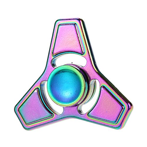 Anself Colorful Metal Alloy Tri Fidget Hand Finger Spinner ,Spin Triangle Widget Focus Toy EDC Pocket Desktoy Gift for ADHD Children Adults Relieve Stress Anxiety Boredom Lasting for 2 to 6 Minutes Anself Colorful Metal Alloy Tri Fidget Hand Finger Spinner ,Spin Triangle Widget Focus Toy EDC Pocket Desktoy Gift for ADHD Children Adults Relieve Stress Anxiety Boredom Lasting for 2 to 6 Minutes