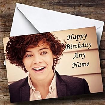 Harry Styles One Direction personalised birthday card ...