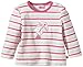 Eltern by Salt & Pepper Baby Girls 0-24m E Nb Sweat Yummy Nicki Stripe Striped Sweatshirt, Off-White (Ecru 015), 0-3 Months (Manufacturer size: 56)