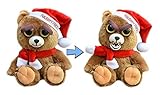 William Mark- Feisty Pets: Ebeneezer Claws- Adorable 21.59cm Plush Stuffed Santa Bear That Turns Feisty With a Squeeze! (Toy)
