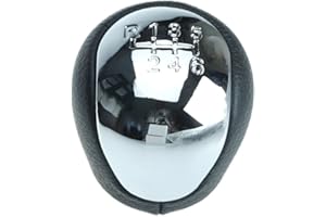 DO!LED Gałka zmiany biegów kompatybilna/część zamienna do Hyundai Elantra I30 FD GD IX35 Tucson Kia Optima Soul 6-biegowa chrom