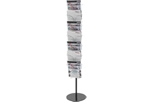 Deflecto A4 Portrait 7 Pocket Wire Literature Holder Floor Stand