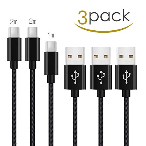Chargeur Cable Samsung S8 S9 Charge Rapide Cable Chargeur LG G6 Rapide 1M 2M Cordon Cable USB Type C et Nylon Tress   pour Huawei P20 P20 lite P20 Pro