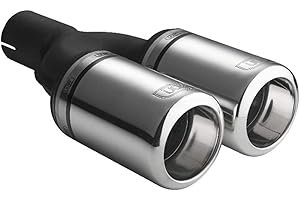 Ulter Sport Embout d'échappement - Ronde Double Ø80mm Big Rim - Longueur 160mm - Montage ->50mm - Inoxydable