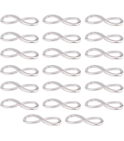 Beebeecraft Stainless Steel Bar Link Connectors - 100Pcs Jewelry Making Charms
