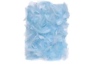 Netuno 150 Plumas Decorativas Azules 10g Manualidades Decoración Atrapasueños Fiestas Pascua Navidad Bricolaje Hogar Bodas Cumpleaños Decoraciones Árbol Mesas Proyectos Creativos