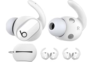 AhaStyle 3 Pares Beats Studio Buds Ganchos para la Oreja Orejeras Antideslizantes Accesorios de Silicona【No encajan en el Estuche de Carga】 Compatibles con los Nuevos Beats Studio Buds 2021