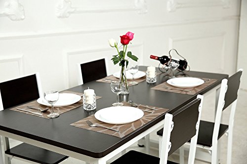 Borlans Abwaschbar Tischsets 6er Set PVC Vinyl Platzsets Rutschfest Hitzebeständig Platzdeckchen 30×45 cm - 7
