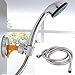 Produktbild Bathroom Edelstahlschlauchleitungen 2 m Kink-free Duschschschlauch Extra-lang für Handheld Showerhead Replacement Anti-Twist Metal Duschschoprenze Extension 360 Degree Swivel (78,7-Inch)