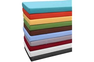 Waigg Kii Gartenbank-Kissen für 2/3-Sitzer, wasserdicht, 100/120/150 cm, dicke Bankauflage für Terrassenschaukel, Outdoor-Möbel (150 x 35 cm, rot)
