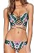 Produktbild LETSDO Stammes Druck Reversible Tankini Badeanzug Grün Pack of One Set (Oben und unten) ( Größe Kann Nur die Größentabelle Folgen, Grün)