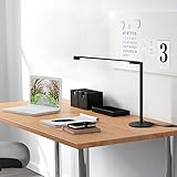 GHB Lampada da Tavolo a LED Dimmerabile Lampada da Scrivania Lampada Lettura Moderna a Intensità Variabile 5W 48LED con Luminosità Regolabile