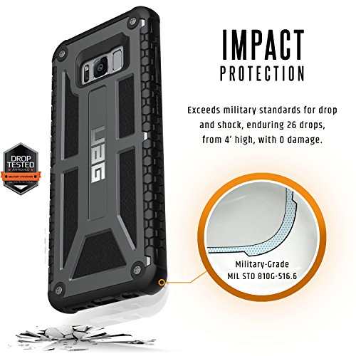 URBAN ARMOR GEAR GLXS8PLS-M-GR - Carcasa para Samsung Galaxy S8 Plus  Color Grafito